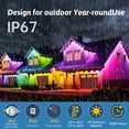 thumbnail image 4 of Cadena de luces RGB permanentes para exteriores Logriw 152 m IP67, 4 of 8