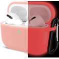 thumbnail image 1 of IBAOLEA Compatible with AirPods Pro Case, Protective Silicone Cover Compatible with AirPods Pro (2019) Fluorescent Red, 1 of 8