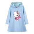 thumbnail image 2 of Ropa para niños de Hello Kitty, nuevo vestido deportivo de manga larga, falda con capucha de estilo occidental Simple para niñas, falda acampanada de dibujos animados para niños, 2 of 5