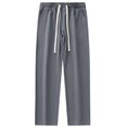 thumbnail image 2 of Warm and Comfortable Men's Korean Style Waffle Track Pants for All Seasons, 2 of 10