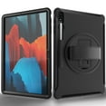 thumbnail image 5 of Dteck Case for Samsung Galaxy Tab S7 FE T730/T736B 12.4-inch,Shockproof Three-Layer Heavy Duty Protector Rubber Hard Stand Cover for Galaxy Tab S7 Plus 12.4" SM-T970/T975,Black, 5 of 8