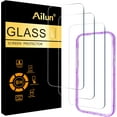 thumbnail image 1 of WWS-3 Pack Screen Protector for iPhone 17 Pro Max [6.9 inch] with Installation Frame, Tempered Glass, Sensor Protection, Dynamic Island Compatible, Case Friendly, 1 of 4