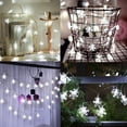 thumbnail image 6 of Christmas Decoration Lights,Snowflake Curtain String Lights 11.5ft 96 LED, Indoor/ Bedroom, 8 Modes Fairy Lights Plug in,Extendable Outdoor Decorative Lights for Christmas Decoration, Wedding(White), 6 of 9