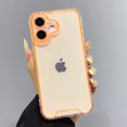 thumbnail image 1 of Luminous Neon Fluorescent Transparent Case For iPhone 16 Pro Max 15 14 13 12 11 XR XS X Camera Protection Soft Shockproof Cover Orange For iPhone 14, 1 of 6