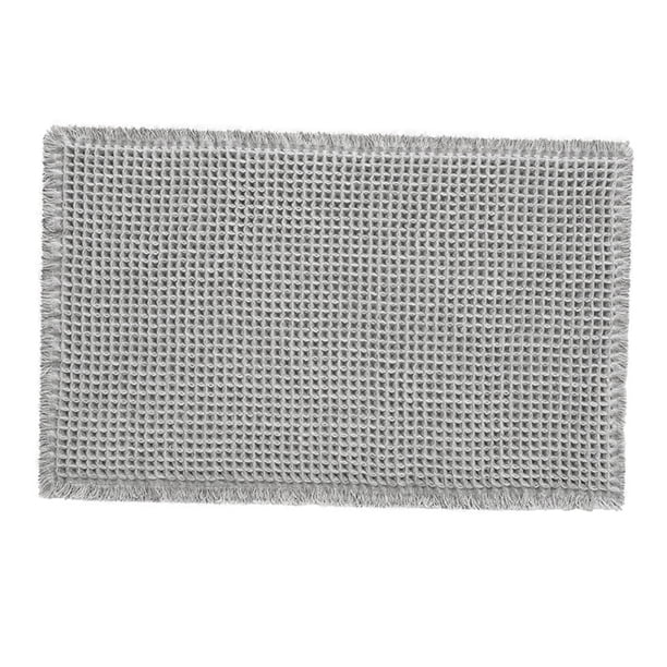 Alfombrilla absorbente para baño, alfombra moderna antideslizante para pasillo, entrada del hogar Gris y S
