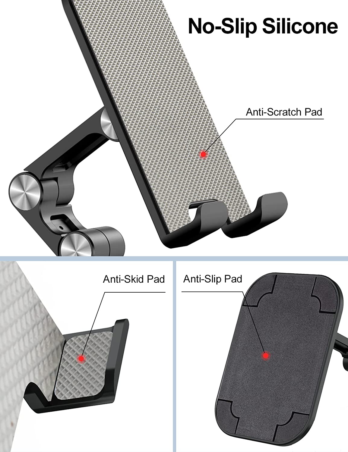 Ocyclone Adjustable Phone Stand for Desk, Foldable photo 7