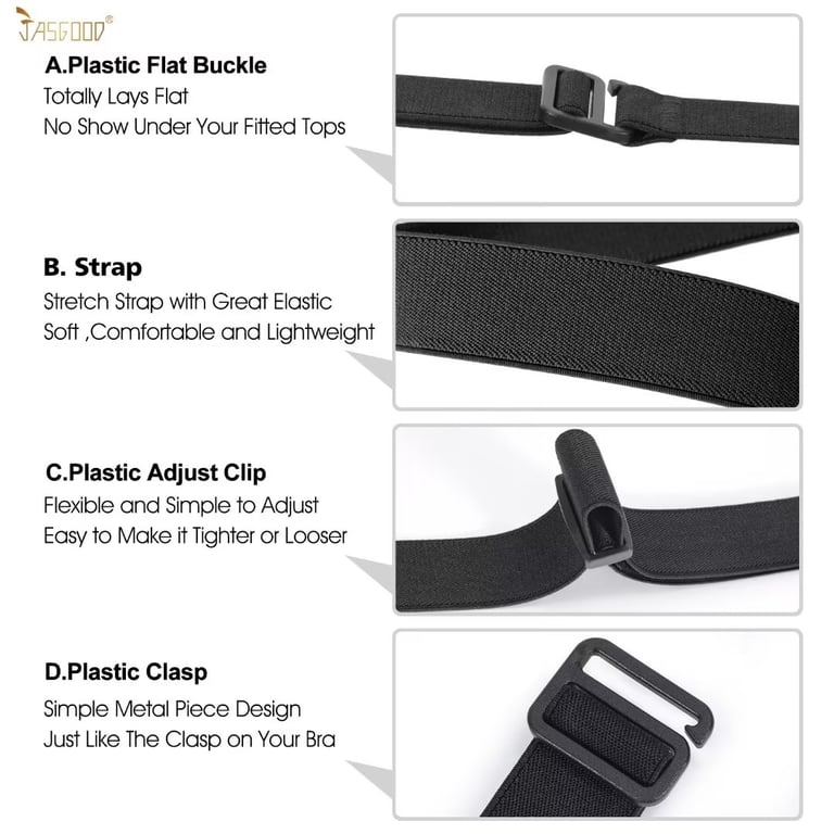 JASGOOD Web Belt for Women and Men with Flat Buckle  display picture 1