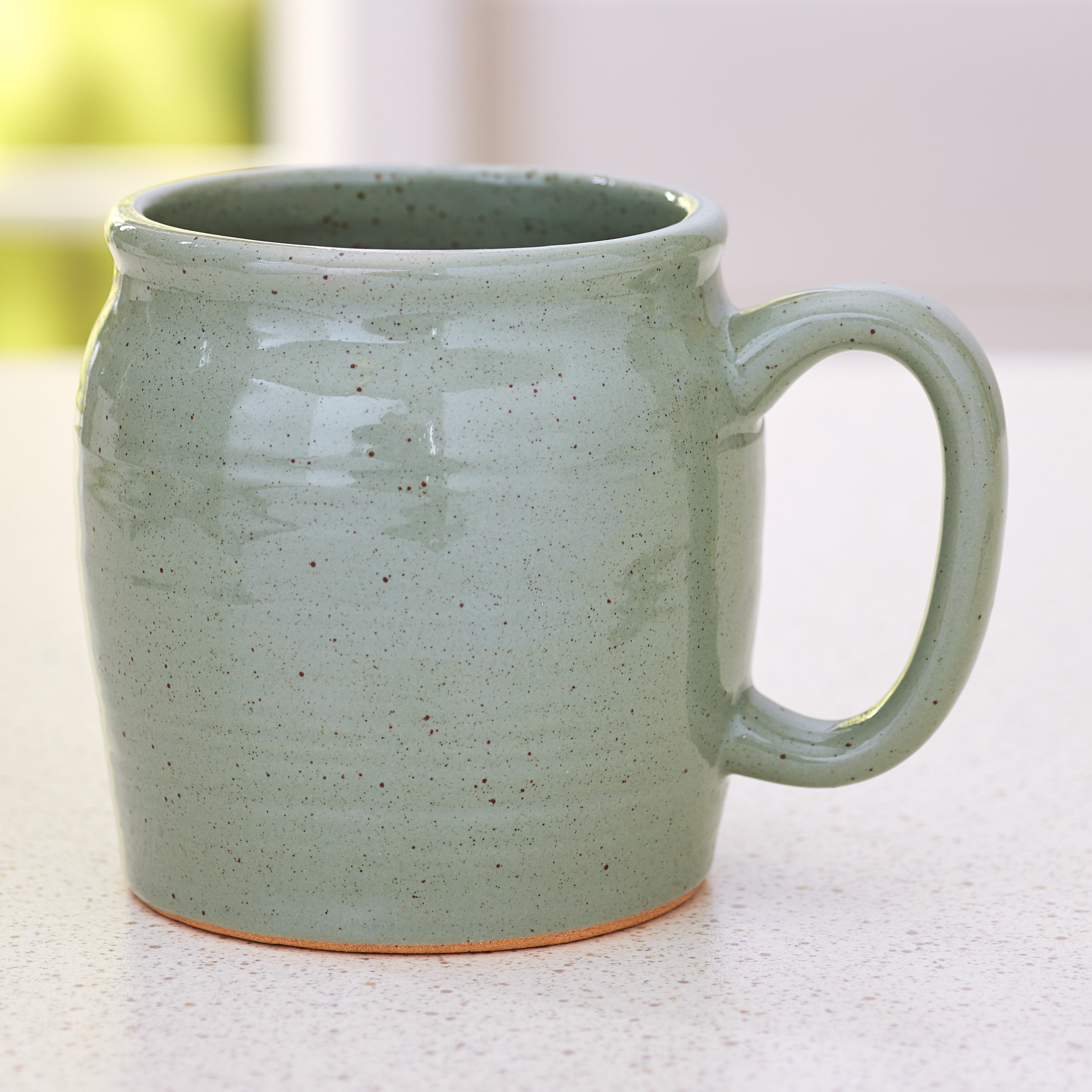 Jumbo Size Speckled Ceramic Coffee and Beverage Mug - Green - Walmart.com