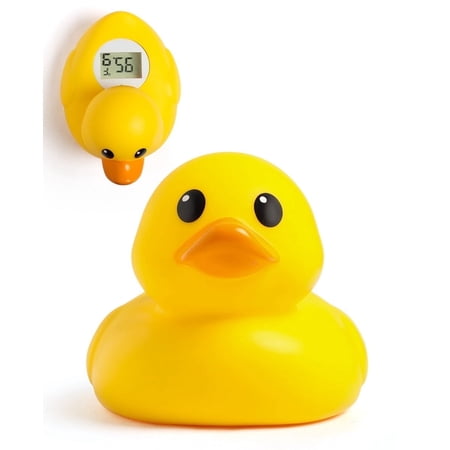 Baby Bath Thermometer Newborn and Pregnancy Christmas Moose and Duck Shape Baby Water Thermometer for Bathtub, Temp Alert Bath Temperature Toy