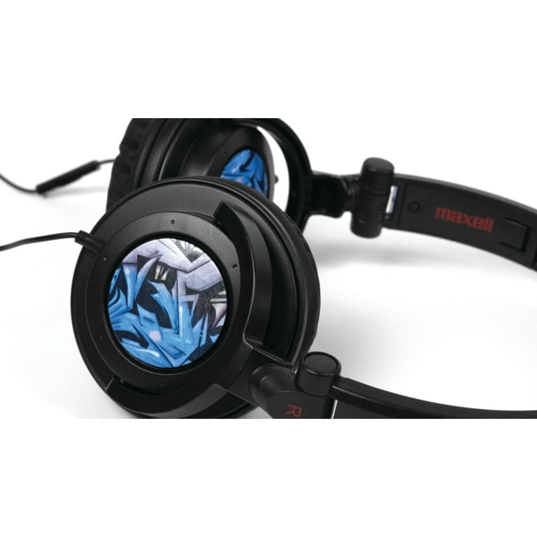 Maxell 190265 AMPB AMPlified Heavy Bass Headphones Blue Tribal