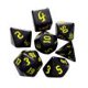 thumbnail image 1 of Entretenimiento 7 unids/set dados digitales de varios lados D4 D6 D8 D10 D12 D20 para TRPG (amarillo) Tmvgtek Para Estrenar, 1 of 2