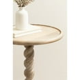 thumbnail image 3 of Kate and Laurel Willoughby Modern Wooden Spiraled Round Side Table, 15 x 15 x 24, Light Natural, Accent Pedestal End Table with Turned Base for Use as Indoor Plant Stand or Bedroom Nightstand Option, 3 of 8