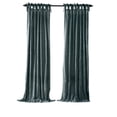thumbnail image 2 of Elrene Home Fashions Korena Tie-Top Crushed Velvet Window Curtain, Peacock, 52" x 95", 2 of 4