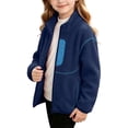 thumbnail image 5 of BLVB Girls Boys Fleece Jacket Kids Fleece Zipper Coat Soft Fall Winter Warm Outerwear with Pockets 3-15Y(Blue,3-4 Years), 5 of 9