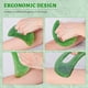 thumbnail image 2 of Herramienta de masaje Body Gua Sha con mango, herramienta grande Guasha para masaje facial de espalda y cuello, drenaje linfático, eliminación de celulitis verde 3*7 cm JM, 2 of 5