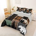 thumbnail image 2 of Feelyou Lake House Full Size Comforter Sets, Retro Plaid Bedding Sets, 3 Pieces, 2 of 7