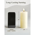 thumbnail image 3 of Velas Ashlux Pilar Marfil sin Aroma y sin Goteo 7.5x15 cm, 3 of 8