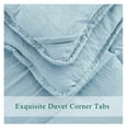 thumbnail image 2 of saney Pre Washed Down Alternative Comforter Set - Reversible Chic Quilt Design - Box Stitched with 4 Corner Tabs - Lightweight for All Season - Blue Duvet Comforter with 2 Pillow Shams, 2 of 7