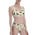 thumbnail image 4 of High Waisted Bikini Sets For Women, Chicken Cartoon Swimsuits Tummy Control, Two Pieces Bathing Suit, 4 of 8