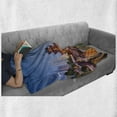 thumbnail image 6 of City Soft Flannel Fleece Throw Blanket, Guiyang China Skyline at Jiaxiu Pavillion on the Nanjing River Cityscape at Dusk, Cozy Plush for Indoor and Outdoor Use, 50" x 60", Multicolor, by Ambesonne, 6 of 6
