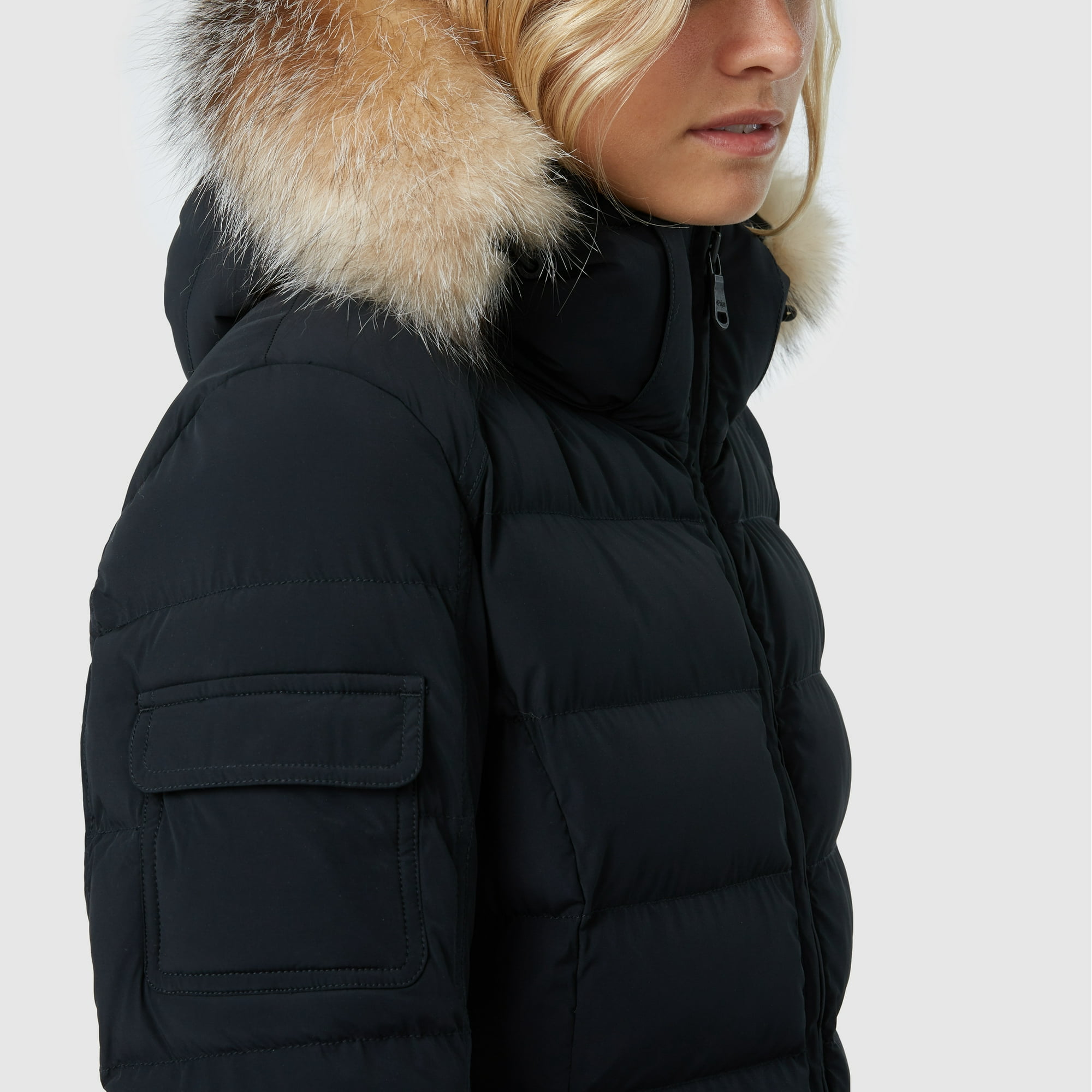 Pajar Women s Ventura Long Hooded Puffer Walmart
