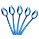 thumbnail image 1 of 2 en 1 Cucharas Tenedores 5 Piezas Acero Inoxidable Reutilizable Metal Sopa Cena Cucharas Cubiertos de Camping, 1 of 6