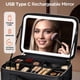 thumbnail image 5 of Bolsa de maquillaje IPOW Travel con espejo LED, 3 ajustes de luz, color negro, 5 of 8