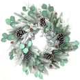 thumbnail image 1 of Frosted Pine Cone Wreath Indoor Christmas Decor, Multi Color, 1 of 1