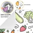 thumbnail image 2 of Yayeee Dish Drying Mat for Kitchen Counter 16"x18" Microfiber Absorbent Pad, Purple Vegetables Pattern, 2 of 7