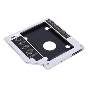 HDD Caddy, 9.5Mm Adaptateur de disque dur épais, double boot en aluminium pour -Ii -I -Iii Normes de transmission