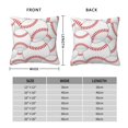 thumbnail image 2 of Yiaed Baseballs Print Pillow Covers Super Soft Decorative Square Throw Pillow Covers Case Cushion Covers for Sofa Couch Bedroom Car Decor（No pillow core）-12"x12", 2 of 7