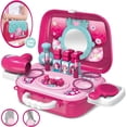 thumbnail image 1 of Jewelry And Cosmetics Boxes For Kids Girls Hairdressing Case Toy Gift For Princess,Rosa, 1 of 7