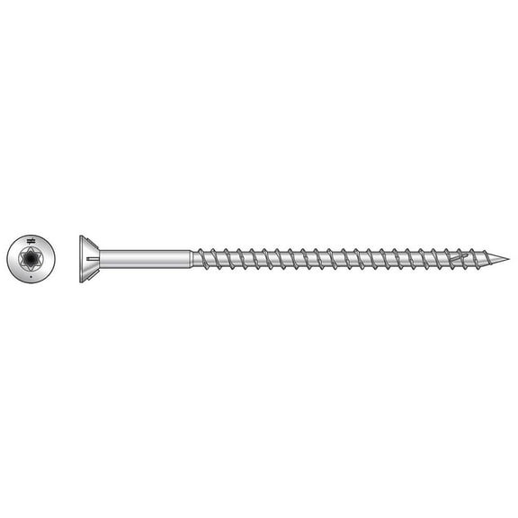 Simpson Strong-Tie T10300WPP - #10 x 3" 316SS DWP Flat Head Screw T-25 350ct
