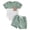 A-Green, variant on mgoYE Newborn Baby Boy Summer Outfit Set Contrast Color Romper Tops With Elastic Waist Shorts 0 3 6 12 18 Months Cute Infant Waffle Clothes Size 6-12 Months