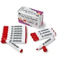 thumbnail image 2 of Charles Leonard CHL47930-3 12 Count Dry Erase Markers Red Chisel - Box of 3, 2 of 2