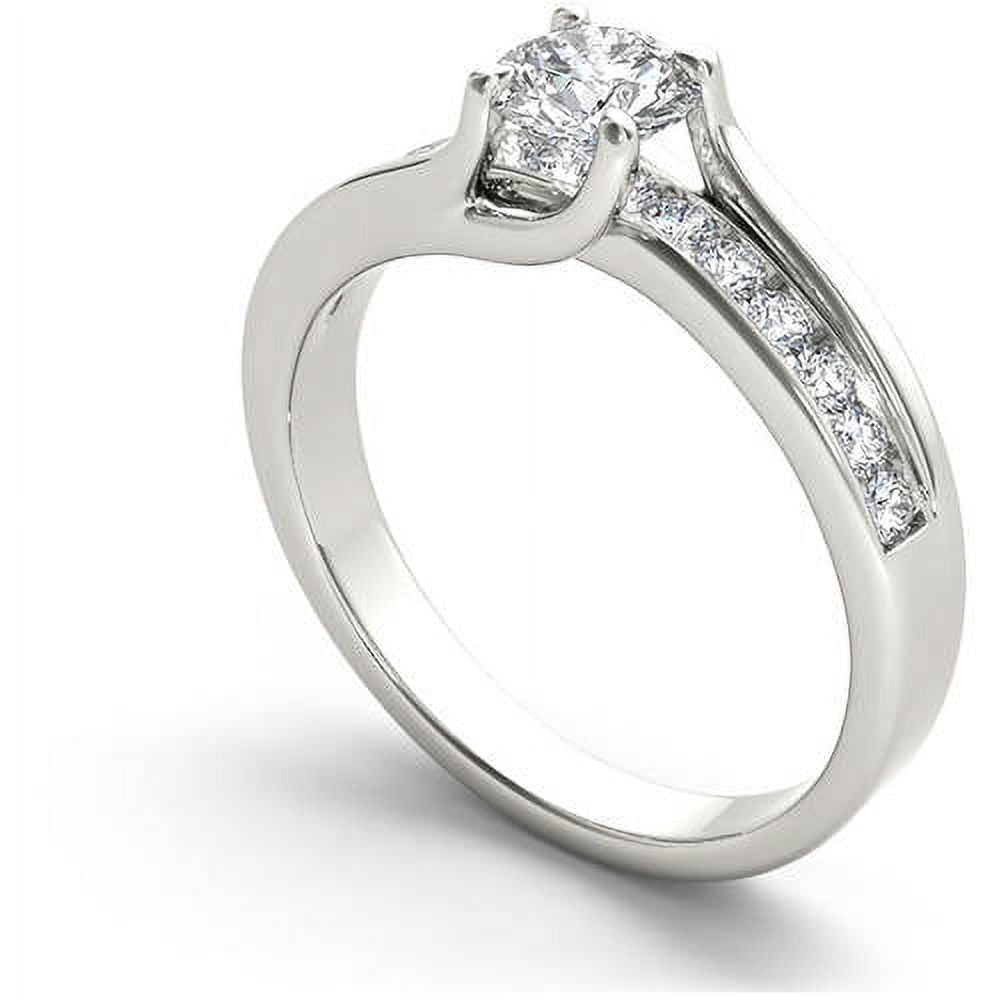 1 Carat T.W. Diamond Classic 14kt White Gold Engagement Ring