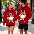 thumbnail image 2 of JAJAHO Fuzzy Pet Carrier Hoodie Christmas Unisex Small Animal Holding Sweatshirt Cat Dog Pouch Pullover Tops, 2 of 6