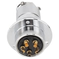 thumbnail image 3 of Conector de enchufe de aviación de 30 mm, adaptador de corriente eléctrica para maquinaria de 5 pines., 3 of 14