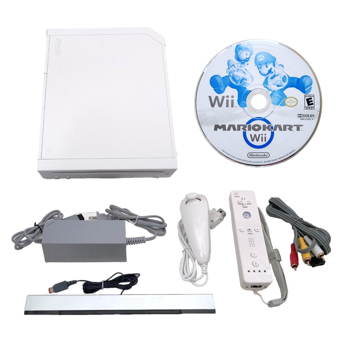 Nintendo Wii Mini Console Red Black with Mario Kart - Walmart.com