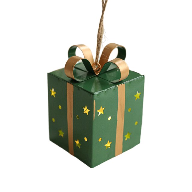 Adorno navideño en forma de bola, caja de regalo, para colgar en interiores y exteriores, para fiestas, bodas, Halloween, Acción de Gracias, San Valentín