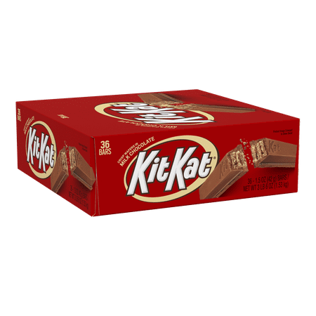 Box Chocolate Set - Kit Kat, Chocolate Candy Standard Bar Box, 1.5 oz (Pack of 36)