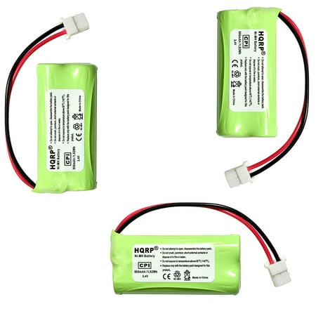 HQRP Phone Battery 3-Pack for VTech CS6124 CS6114 CS6114-11 CS6114-2 CS6114-21 CS6124-11 CS6124-2 CS6124-21 CS6309 CS6319 CS6319-2 CS6319-3 CS6319-4 CS6319-5 Cordless Telephone + Coaster