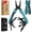 Aqua Blue, variant on 16-in-1 Multi Tool Pliers, Gifts for Men Dad, Stainless Steel EDC Multitool with Pocket Knife, Belt Clip, Oxford Pouch, Self-locking Multipurpose Utility Multi-Tool for Camping Survival Outdoor