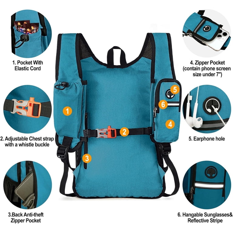 15L Small Hiking Backpack for Women Men, Foldable Packable Backpack with  Phone Pocket, Lightweight Travel Daypack for Hiking Camping Outdoor (Black)  - Walmart.com
