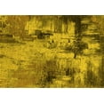 thumbnail image 1 of Ahgly Company Machine Washable Indoor Rectangle Oriental Yellow Industrial Area Rugs, 6' x 9', 1 of 4