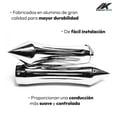 thumbnail image 4 of Puños de Motocicleta Aluminio Cono Cromado Plateado Kinlley, 4 of 8