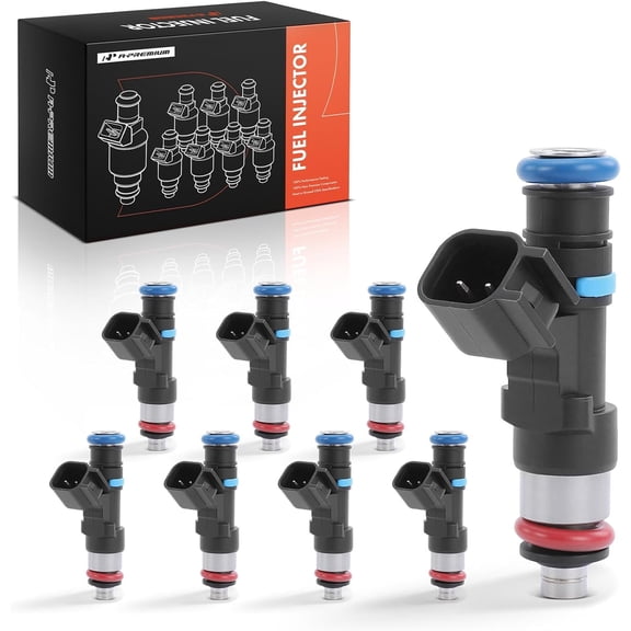 A-Premium Fuel Injectors Compatible with Chevrolet Trailblazer 2006-2009, Corvette 2006-2007 & Cadillac CTS 2006-2007 & Pontiac GTO 2005-2006, 6.0L 8-PC Set