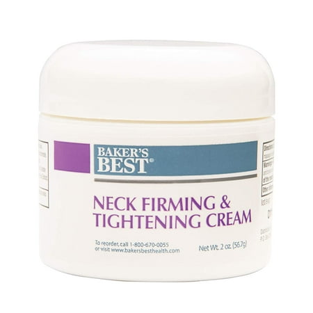 Baker’s Best Neck Firming & Tightening Cream – For firming up sagging, aging and crepey skin, décolletage, and wrinkles, collagen-boosting – neck cream for sagging and tightening – 2 oz