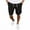 Black, variant on lmcalzta Mens Twill Shorts Casual Drawstring Elastic Waist Summer Beach Shorts with Pockets