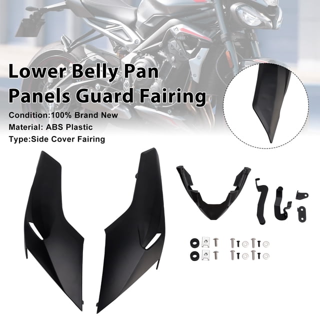 Panneaux de Protection pour Ventre Inférieur pour Rue Triple 765 R/RS 2020-2022 Noir Mat